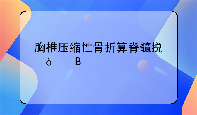 胸椎压缩性骨折算脊髓损伤吗