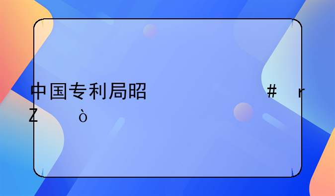 中国专利局是什么地方？