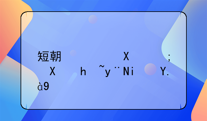 短期偿债能力指的是什么