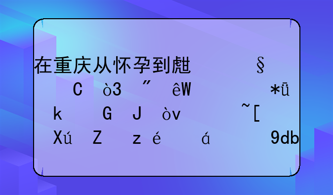 在重庆从怀孕到生孩子，到底要花多少钱？请尽可能详细的告诉我